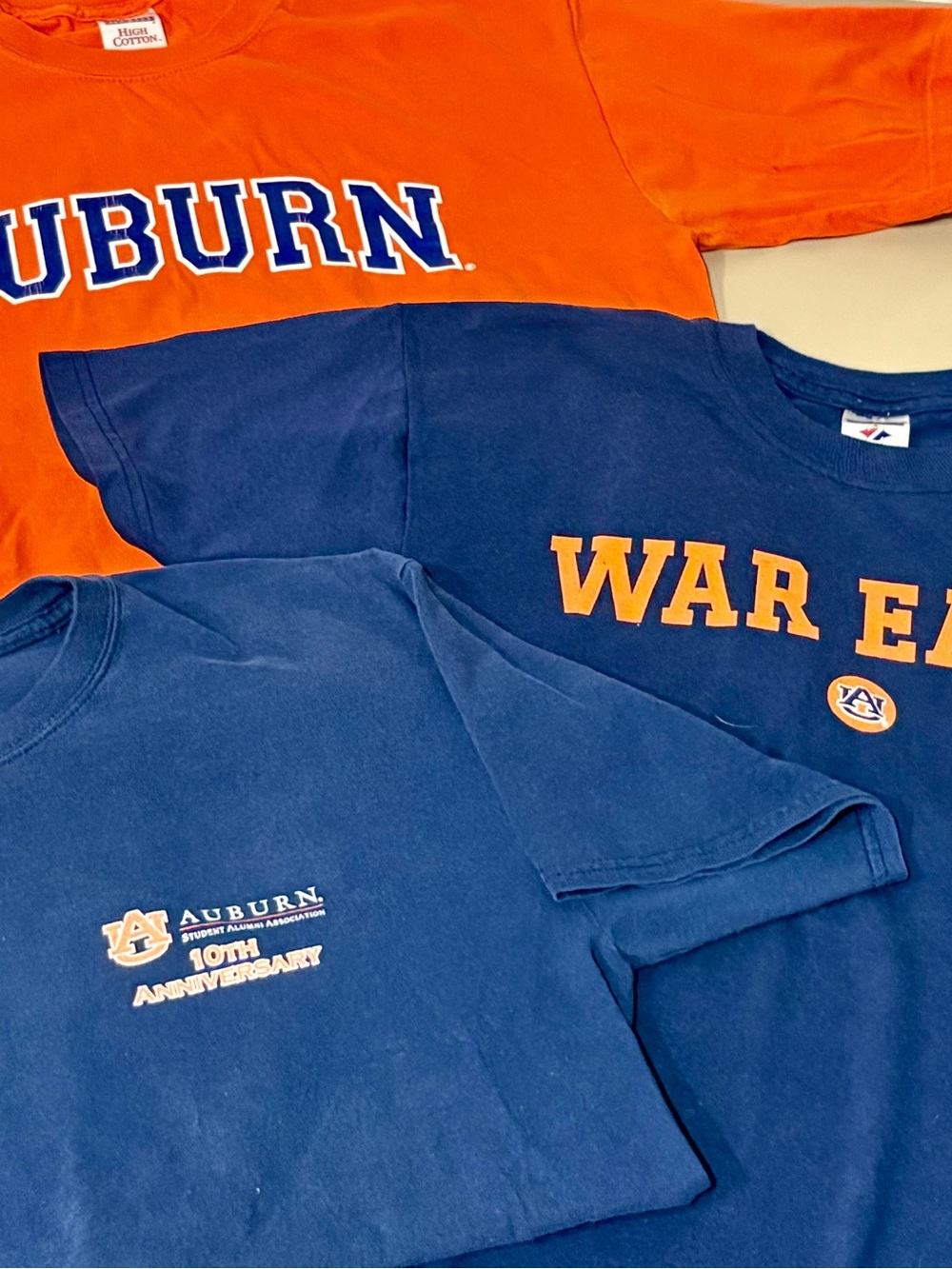 6 Auburn T-Shirts